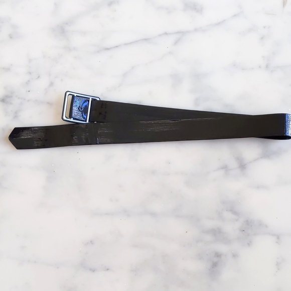 NWOT. Black Patent Leather Belt. - Picture 3 of 3